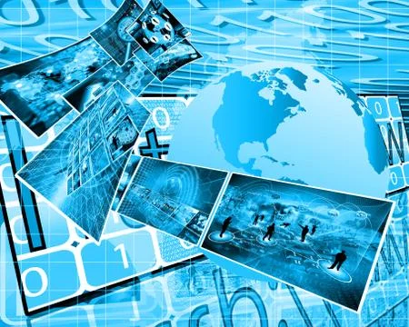 World of internet 스톡 일러스트