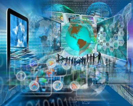 World of internet Stock Illustration