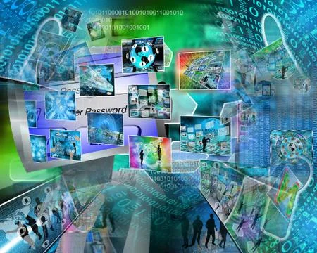 World of internet Stockillustratie