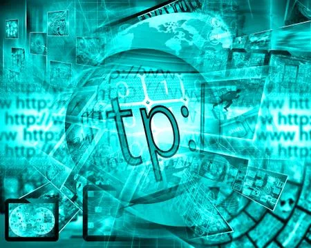 World of internet Stock Illustration