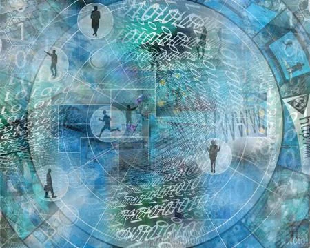 World of internet Illustrazione stock