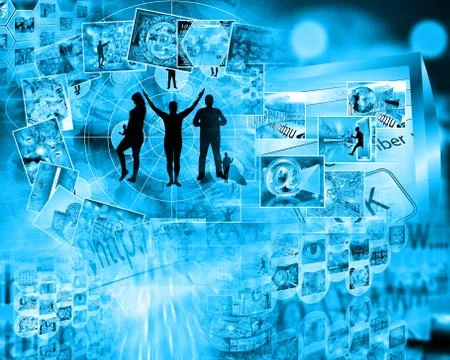 World of internet 스톡 일러스트