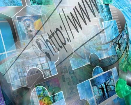 World of internet Stock Illustration