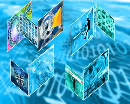 World of internet Illustrazione stock