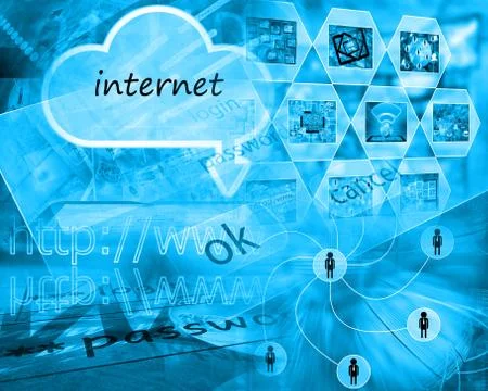 World of internet Stockillustratie