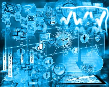 World of internet Stock Illustration