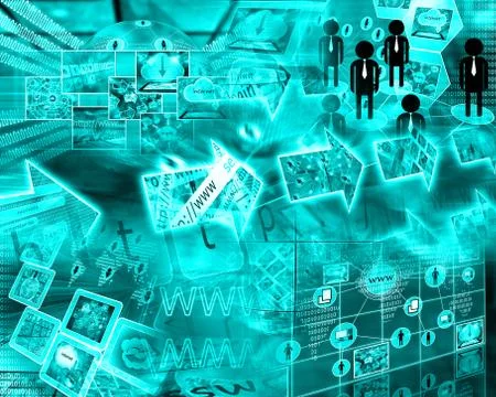 World of internet 스톡 일러스트