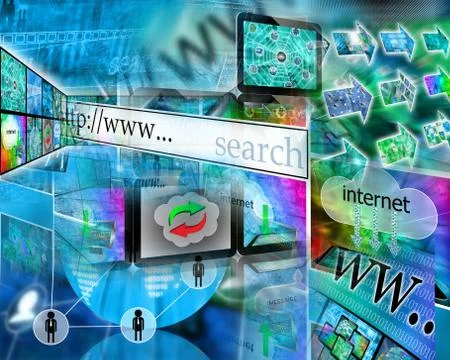 World of internet Stock Illustration