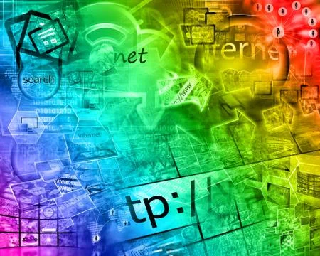 World of internet 스톡 일러스트