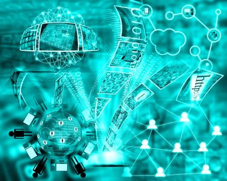 World of internet イラスト素材