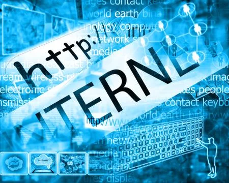 World of internet Stockillustratie