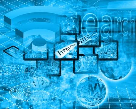 World of internet Stockillustratie