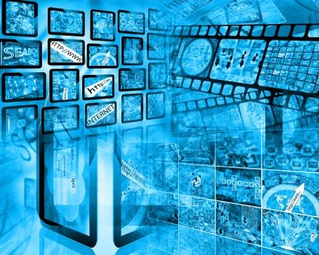 World of internet Illustrazione stock