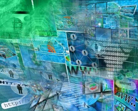 World of internet 스톡 일러스트