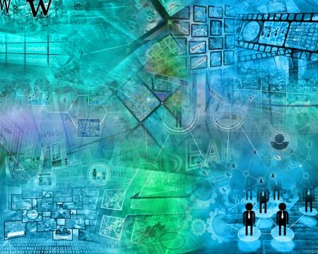 World of internet Stock Illustration