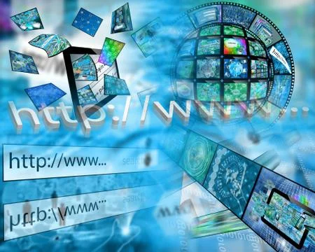 World of internet Stock Illustration