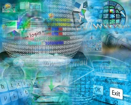 World of internet Stock Illustration