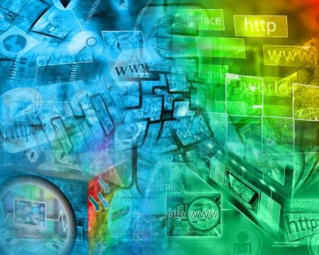 World of internet Stockillustratie