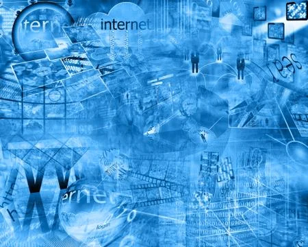 World of internet Stockillustratie