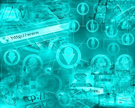 World of internet Illustrazione stock