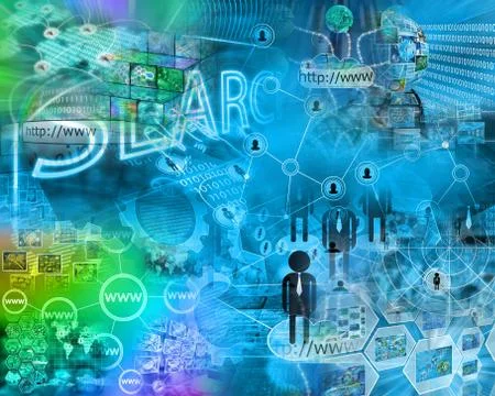 World of internet Stock Illustration
