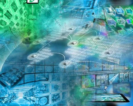 World of internet Stock Illustration