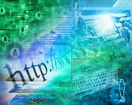 World of internet Stockillustratie