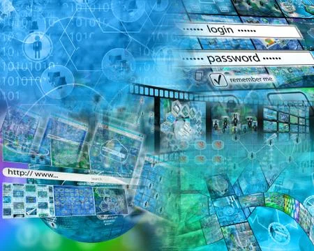 World of internet Stock Illustration
