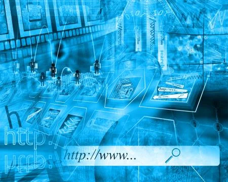 World of internet Stock Illustration