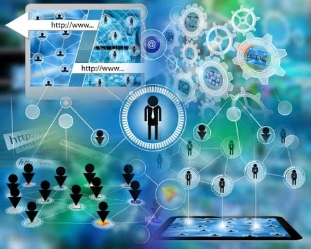 World of internet Stock Illustration