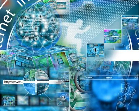 World of internet Stock Illustration