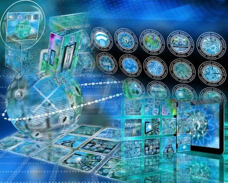 World of internet Stock Illustration