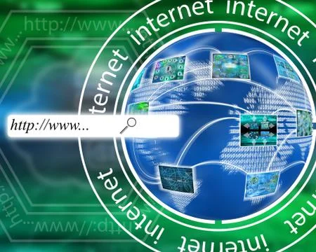World of internet Stock Illustration