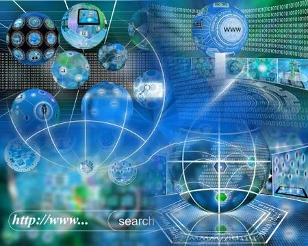 World of internet Stock Illustration
