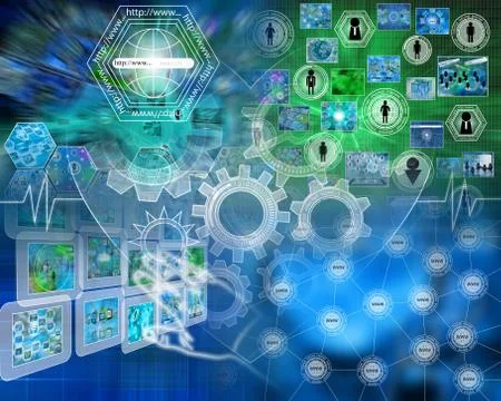 World of internet Stock Illustration