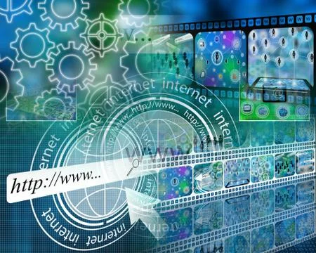 World of internet Stock Illustration