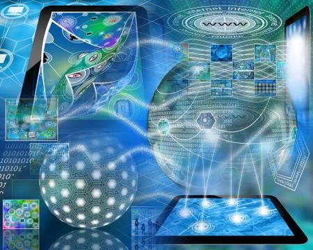 World of internet Stock Illustration