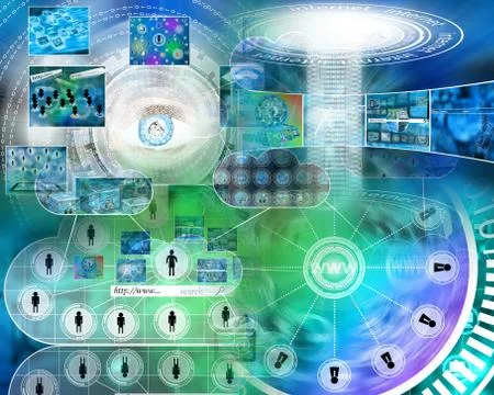 World of internet Stockillustratie