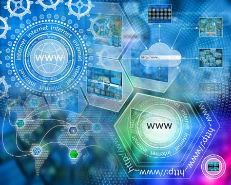 World of internet Stock Illustration