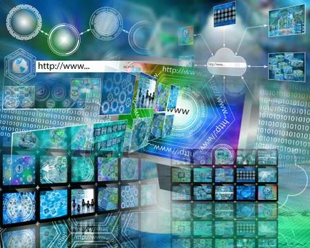 World of internet Stock Illustration