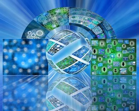 World of internet Stock Illustration
