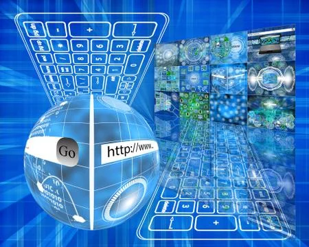 World of internet Stock Illustration