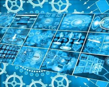 World of internet Illustrazione stock