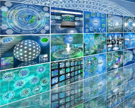 World of internet Stock Illustration