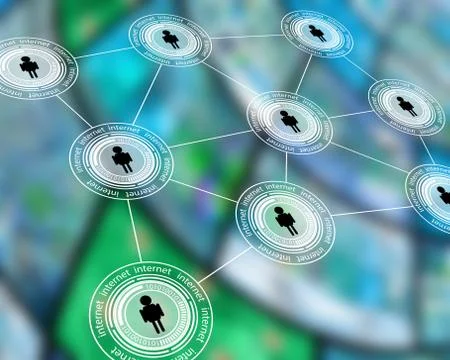 World of internet 스톡 일러스트