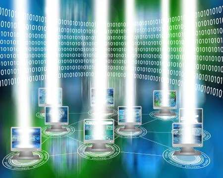 World of internet Illustrazione stock