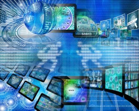 World of internet Illustrazione stock