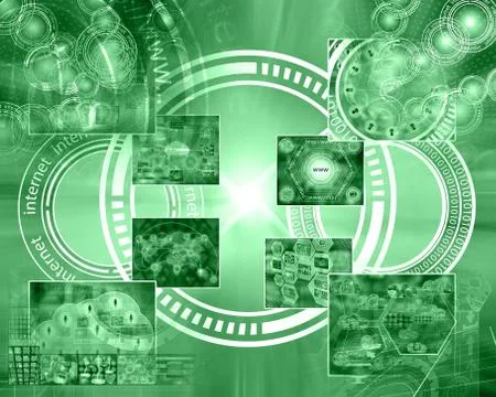 World of internet Stock Illustration