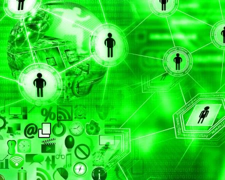 World of internet Stock Illustration