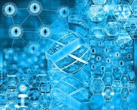 World of internet Stock Illustration